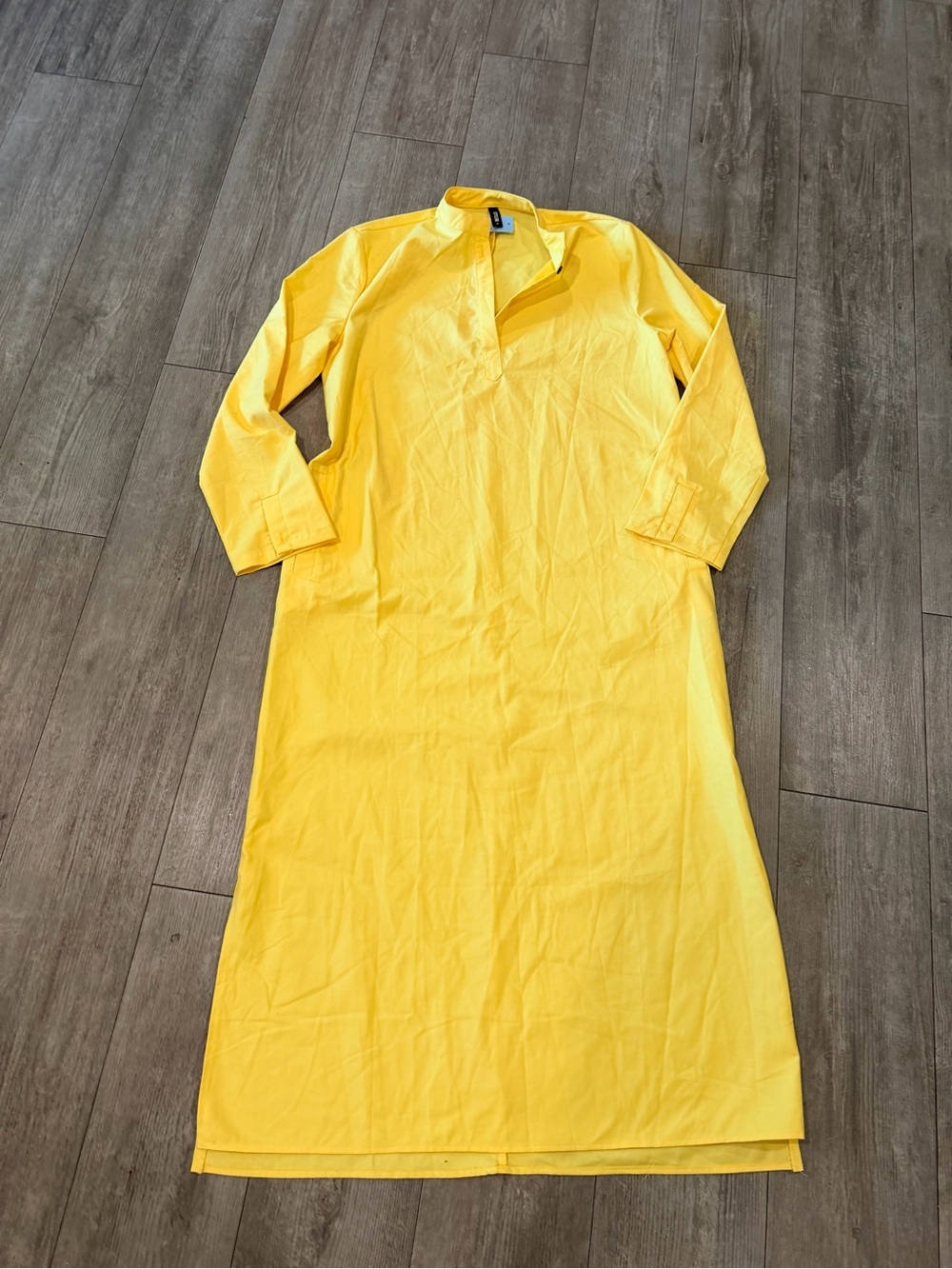 STYLEWE Yellow Long Collar Tunic Dress